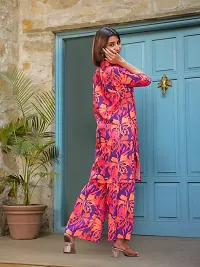 Fabulous Cotton Blend Printed Kurta with Palazzo Set For Women-thumb2