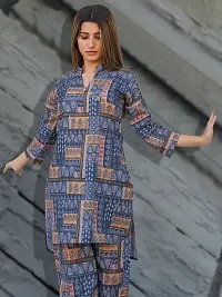 Fabulous Cotton Blend Printed Kurta with Palazzo Set For Women-thumb3