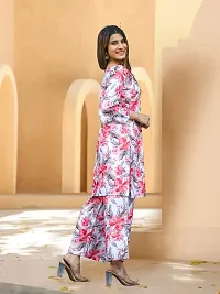 Fabulous Cotton Blend Printed Kurta with Palazzo Set For Women-thumb2