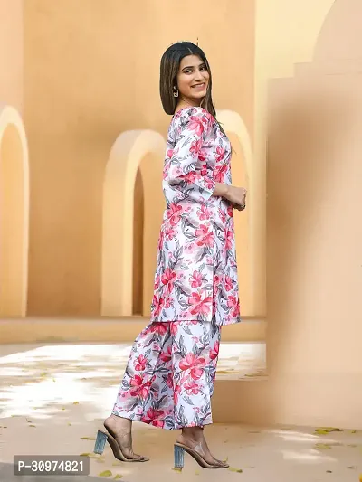 Fabulous Cotton Blend Printed Kurta with Palazzo Set For Women-thumb3