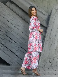 Fabulous Cotton Blend Printed Kurta with Palazzo Set For Women-thumb2