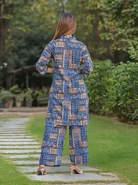 Fabulous Cotton Blend Printed Kurta with Palazzo Set For Women-thumb1