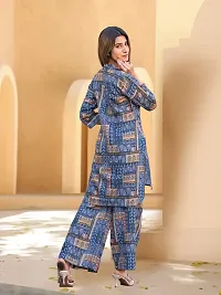 Fabulous Cotton Blend Printed Kurta with Palazzo Set For Women-thumb2