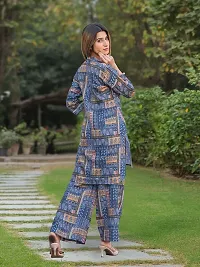 Fabulous Cotton Blend Printed Kurta with Palazzo Set For Women-thumb2