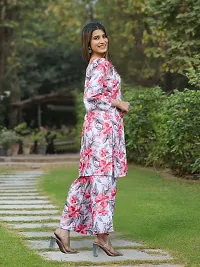 Fabulous Cotton Blend Printed Kurta with Palazzo Set For Women-thumb2