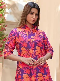 Fabulous Cotton Blend Printed Kurta with Palazzo Set For Women-thumb4