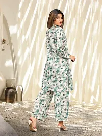 Fabulous Cotton Blend Printed Kurta with Palazzo Set For Women-thumb2