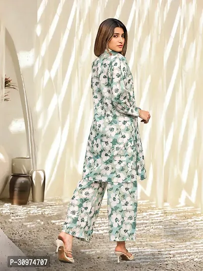 Fabulous Cotton Blend Printed Kurta with Palazzo Set For Women-thumb3