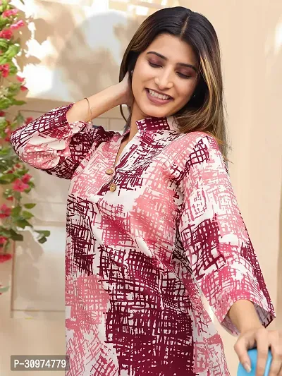 Fabulous Cotton Blend Printed Kurta with Palazzo Set For Women-thumb4