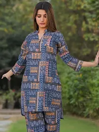 Fabulous Cotton Blend Printed Kurta with Palazzo Set For Women-thumb3