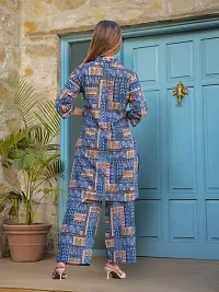 Fabulous Cotton Blend Printed Kurta with Palazzo Set For Women-thumb1