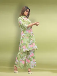 Fabulous Cotton Blend Printed Kurta with Palazzo Set For Women-thumb2