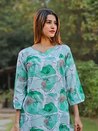 Fabulous Cotton Blend Printed Kurta with Palazzo Set For Women-thumb3