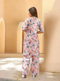 Fabulous Cotton Blend Printed Kurta with Palazzo Set For Women-thumb1