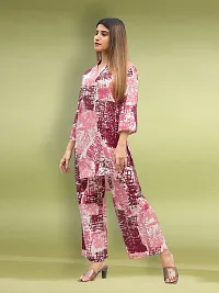 Fabulous Cotton Blend Printed Kurta with Palazzo Set For Women-thumb2