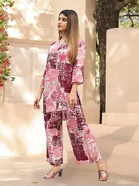 Fabulous Cotton Blend Printed Kurta with Palazzo Set For Women-thumb2