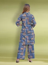 Fabulous Cotton Blend Printed Kurta with Palazzo Set For Women-thumb1