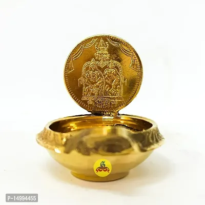 Lakshmi gubera vilakkku 1 coin - wealth increase for home - Divine lamp - ISO certified Sindinga9