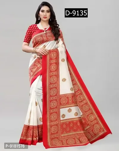 Classic Art Silk Jacquard Saree With Blouse Piece-thumb0