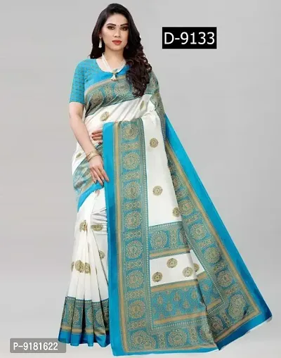 Classic Art Silk Jacquard Saree With Blouse Piece-thumb0