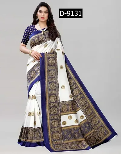 Designer Art Silk Saree with Blouse piece For Women