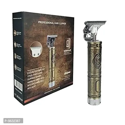 Professional Hair Clipper, Fully Waterproof Trimmer 120 min Runtime 3 Length Settings  (Gold)-thumb0