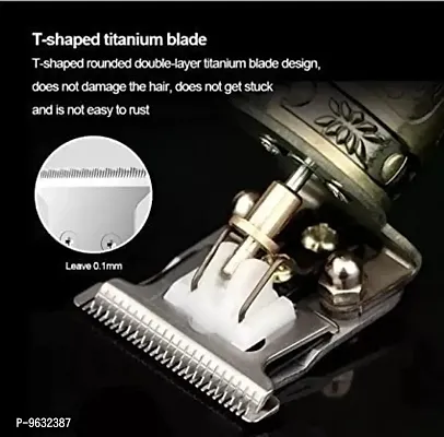 Professional Hair Clipper, Fully Waterproof Trimmer 120 min Runtime 3 Length Settings  (Gold)-thumb5