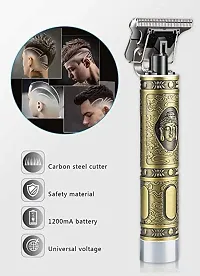 Professional Hair Clipper, Fully Waterproof Trimmer 120 min Runtime 3 Length Settings  (Gold)-thumb3