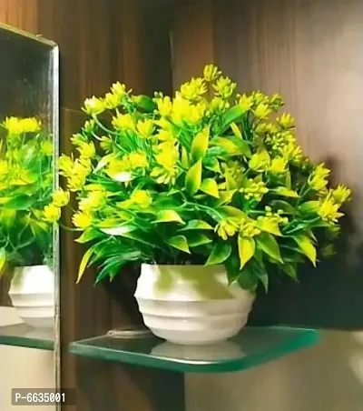 AKP Artificial Flower with Pot for Home Decoration
