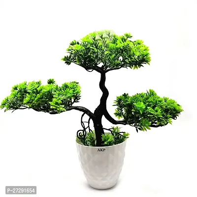 AKP Artificial Bonsai Plant with Pot for Home Decor and Living Room - Perfect Gift Idea-thumb0