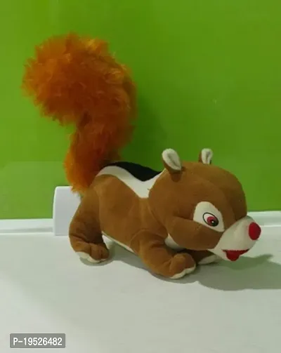 Brown Squirrel Soft Toy For Kids, Children And Girls Playing Teddy Bear In Size 22 Cm Long