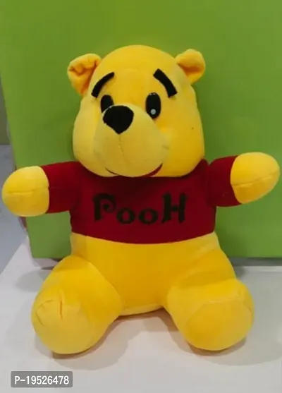 Plush Cute Fluffy Winnie Pooh Teddy Bear Stuffed Soft Toy (Medium)