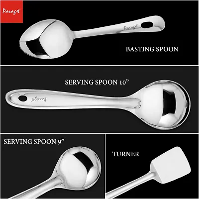 Parage Stainless Steel Cooking Spoon Kitchen Tool Set Food-Grade