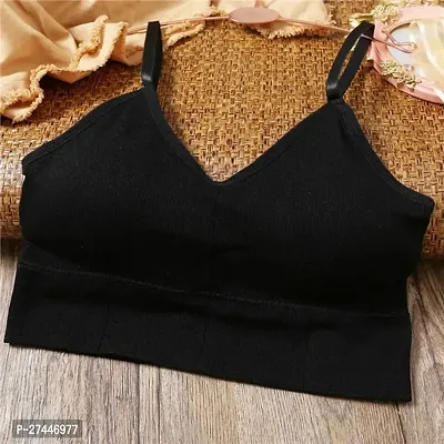 Classic Cotton Blend Solid Bras for Women-thumb4