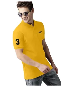 S S Garment Men's Regular Fit T-Shirt| Half Sleeves Cotton T-Shirt for Men| Mens Cotton Half Sleeve T Shirt with Collar| Half Sleeve Cotton T Shirts for Men-thumb2