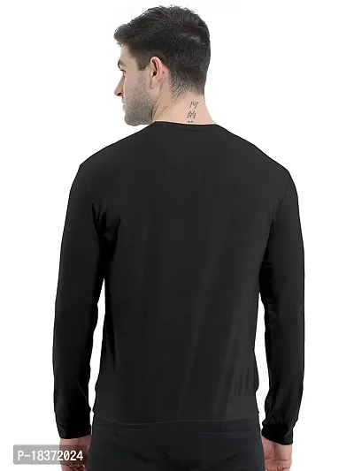 SS Garment Polyester Plain Full Sleeve Round Neck Tshirt for Men| Regular fit Solid Plain Tshirt for Men| Men's Round Neck Tshirt| Round Neck T Shirt for Gym Training-thumb4