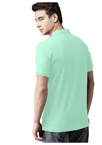 SS Garment Men's Regular Fit T-Shirt| Half Sleeves Cotton T-Shirt for Men| Mens Cotton Half Sleeve T Shirt with Collar| Half Sleeve Cotton T Shirts for Men OliveGreen-thumb3