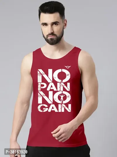 Trendy Cotton Gym Casual Vest for Men