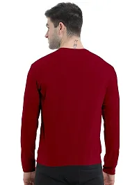 SS Garment Polyester Plain Full Sleeve Round Neck Tshirt for Men| Regular fit Solid Plain Tshirt for Men| Men's Round Neck Tshirt| Round Neck T Shirt for Gym Training-thumb3