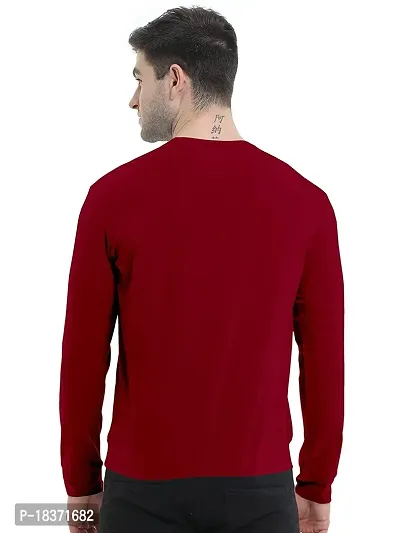 SS Garment Polyester Plain Full Sleeve Round Neck Tshirt for Men| Regular fit Solid Plain Tshirt for Men| Men's Round Neck Tshirt| Round Neck T Shirt for Gym Training-thumb4