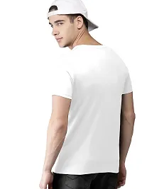 SS Garment Polyester Plain Half Sleeve Round Neck Tshirt for Men|Regular fit Solid Plain Tshirt for Men| Men's Round Neck Tshirt| Round Neck Sports T Shirt for Gym Training (Small, White)-thumb4