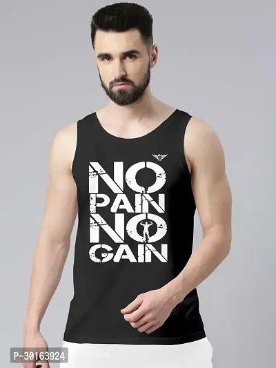 Trendy Cotton Gym Casual Vest for Men-thumb0