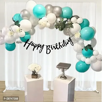 Day Decor Happy Birthday Decoration Balloons Combo Of 49 Pcs, Happy Birthday Banner, Multicolor Balloons Combo Pack And Balloon Filler Hand Pump Free