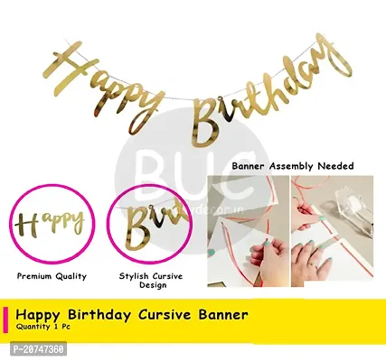 Day Decor Happy Birthday Decoration Balloons Combo Of 49 Pcs, Happy Birthday Banner, Multicolor Balloons Combo Pack And Balloon Filler Hand Pump Free-thumb2