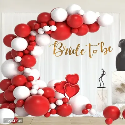 Day Decor Bridal Shower Decorations Kit - 69 Pcs Bride To Be Decoration Set Combo For Bridal Shower, Bachelorette Party Decorations, Balloons And Net With Balloon Filler Hand Pump Free