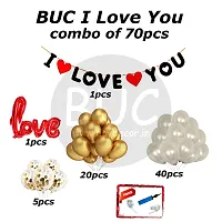 Day Decor Valentines Day Combo Kit - 38 Pcs, I Love You Banner, Balloons For Proposal/Decoration For Party, Curtain And Foil Love Balloon With Balloon Filler Hand Pump Free-thumb1