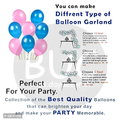 Day Decor Happy Birthday Deconation Ballon Combo Of 70 With Happy Birthday Rose Gold Banner And Silver Confetti, White And Black Balloon , Happy Birthday Decoration Kit-thumb2