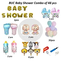 Day Decor Baby Shower Decoration Ballon Combo Set Of 48 Pcs With Baby Shower Banner , Boy And Girl Foil , Mom To Be | Pregnancy, Maternity Photoshoot-thumb4