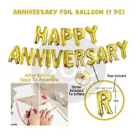 Day Decor Happy Anniversarydecoration Ballon Combo Set Of 67 Pcs With Star And Heart Foil Baloon ,Anniversary Lights For Decoration | Happy Anniversary Banner, Wedding Anniversary Decoration-thumb3