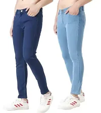 Classic Men Stretchable Denim Jeans, Pack of 2-thumb2